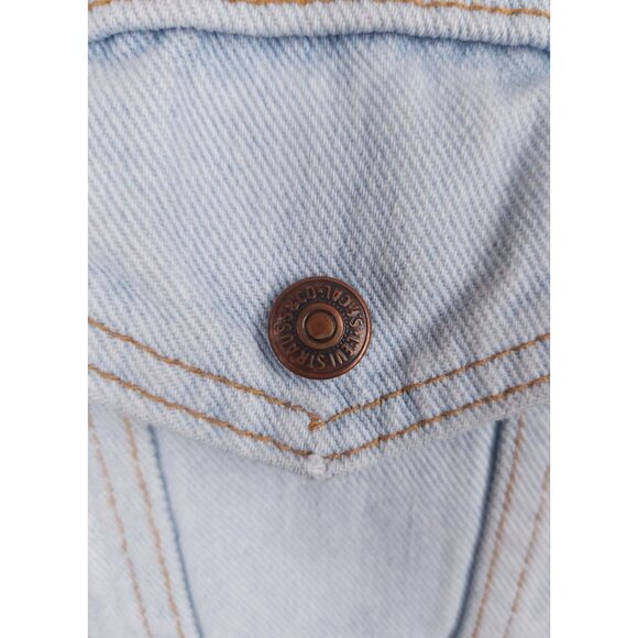 NotSoNormal Look Inside Faux Shearling Denim Jacket XL Mens NSN $487 - Picture 6 of 16